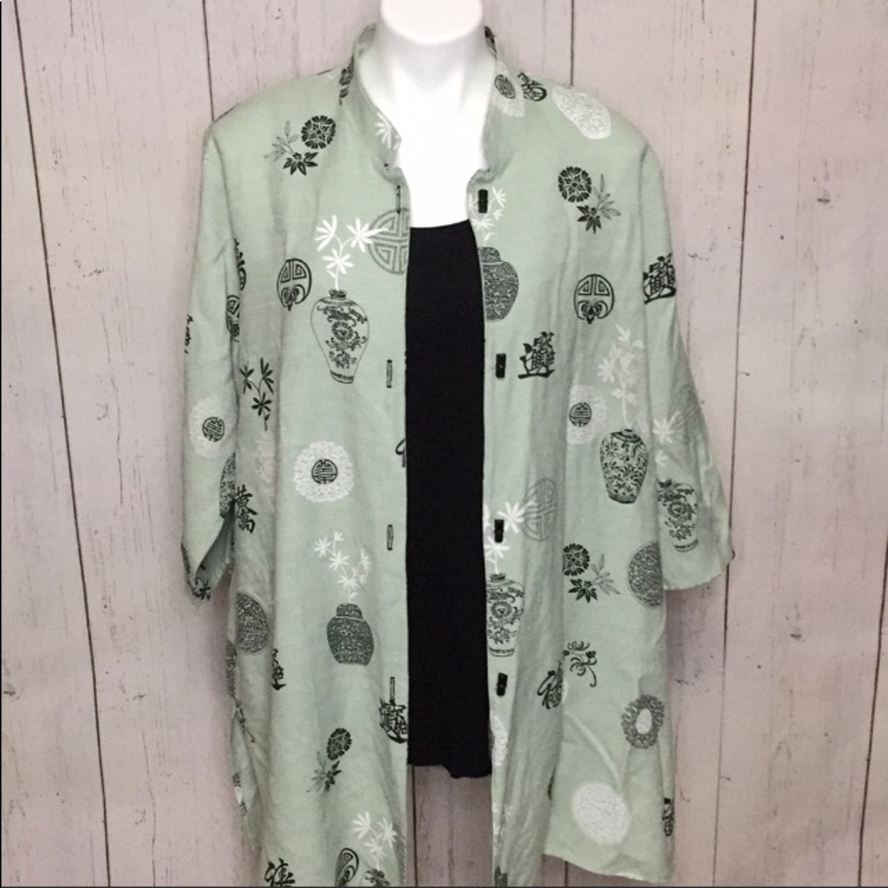 Asian inspired tunic / jacket plus size 2x